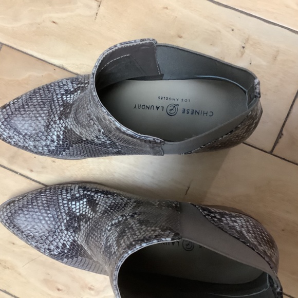 Chinese Laundry Snakeskin Booties - Picture 6 of 8